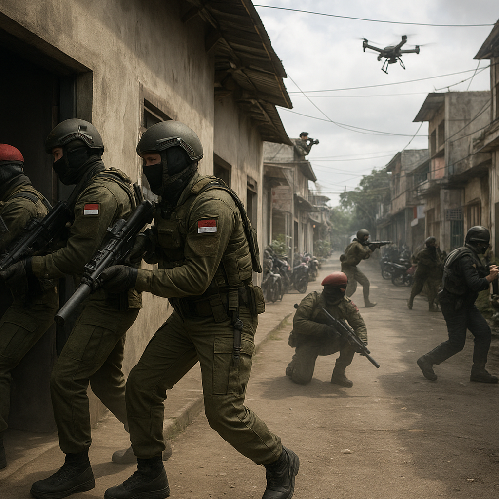 Bedah Taktik Urban Warfare dalam Latihan 'City Clearance' Pasukan Kopassus