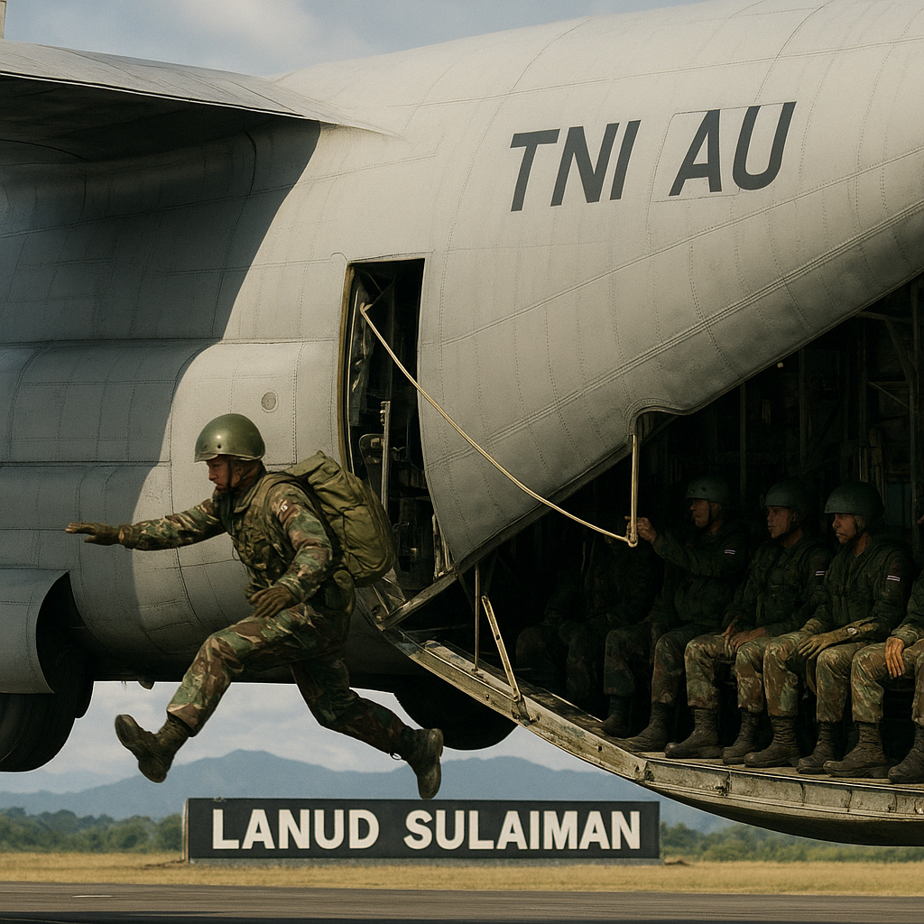 Analisis Prosedur 'Airborne Insertion' dalam Latihan Para TNI AU di Lanud Sulaiman