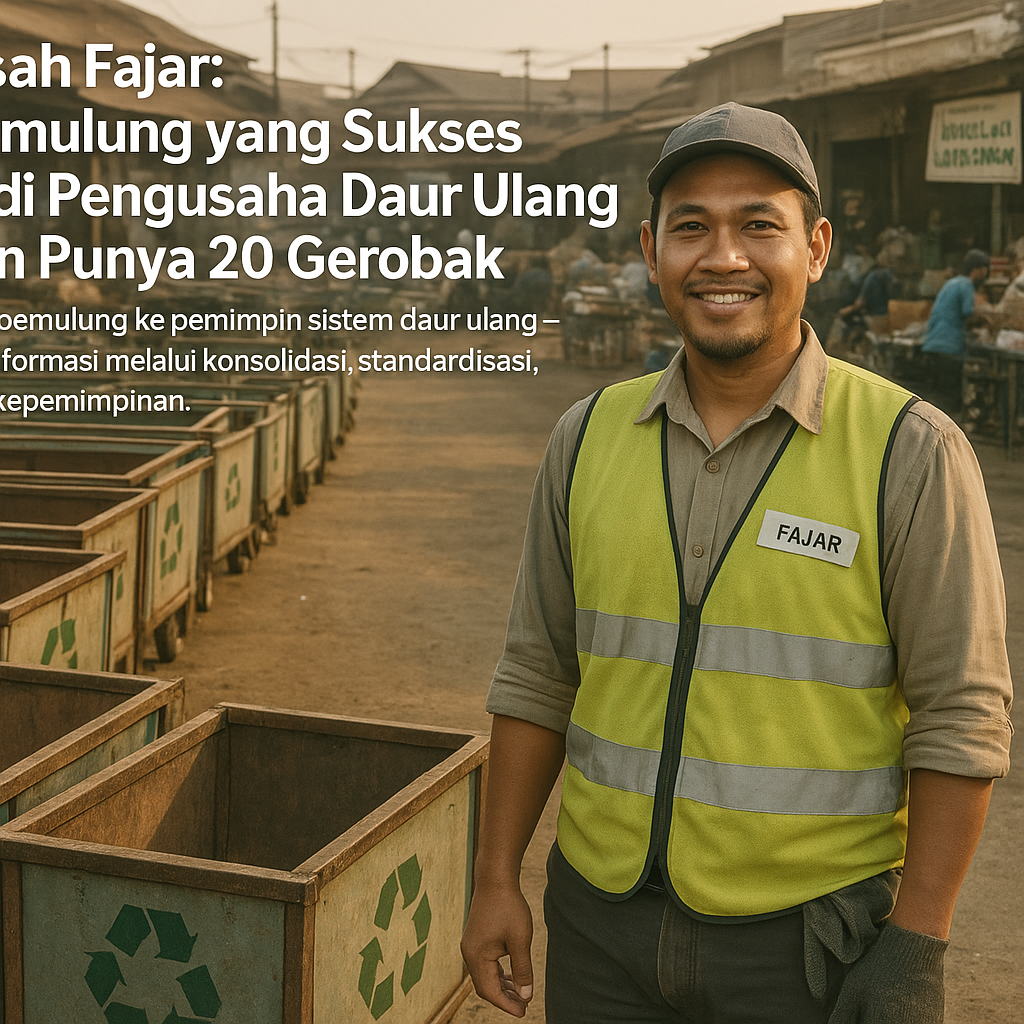 Kisah Fajar: Pemulung yang Sukses Jadi Pengusaha Daur Ulang dan Punya 20 Gerobak