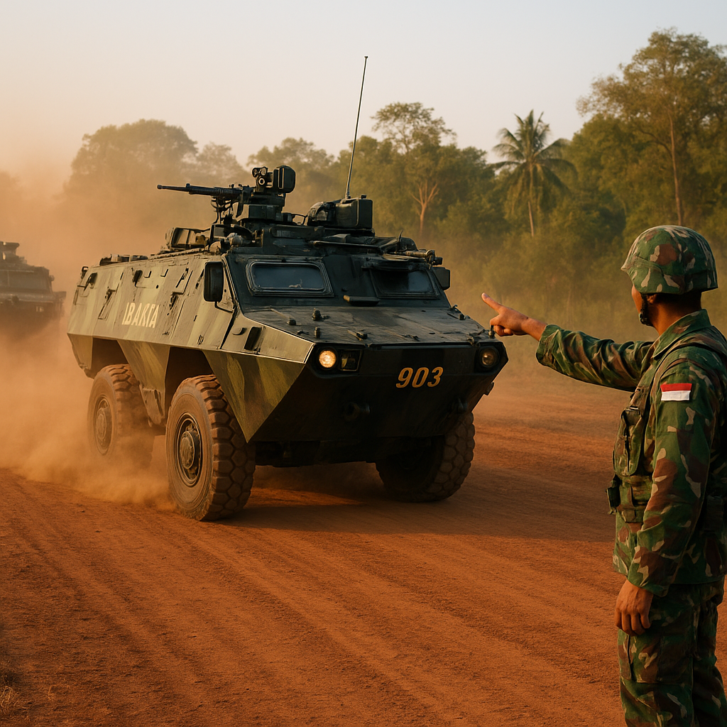 Kavaleri TNI AD Latih Formasi 'Reconnaissance in Force' dengan Panser Anoa - Sindonews