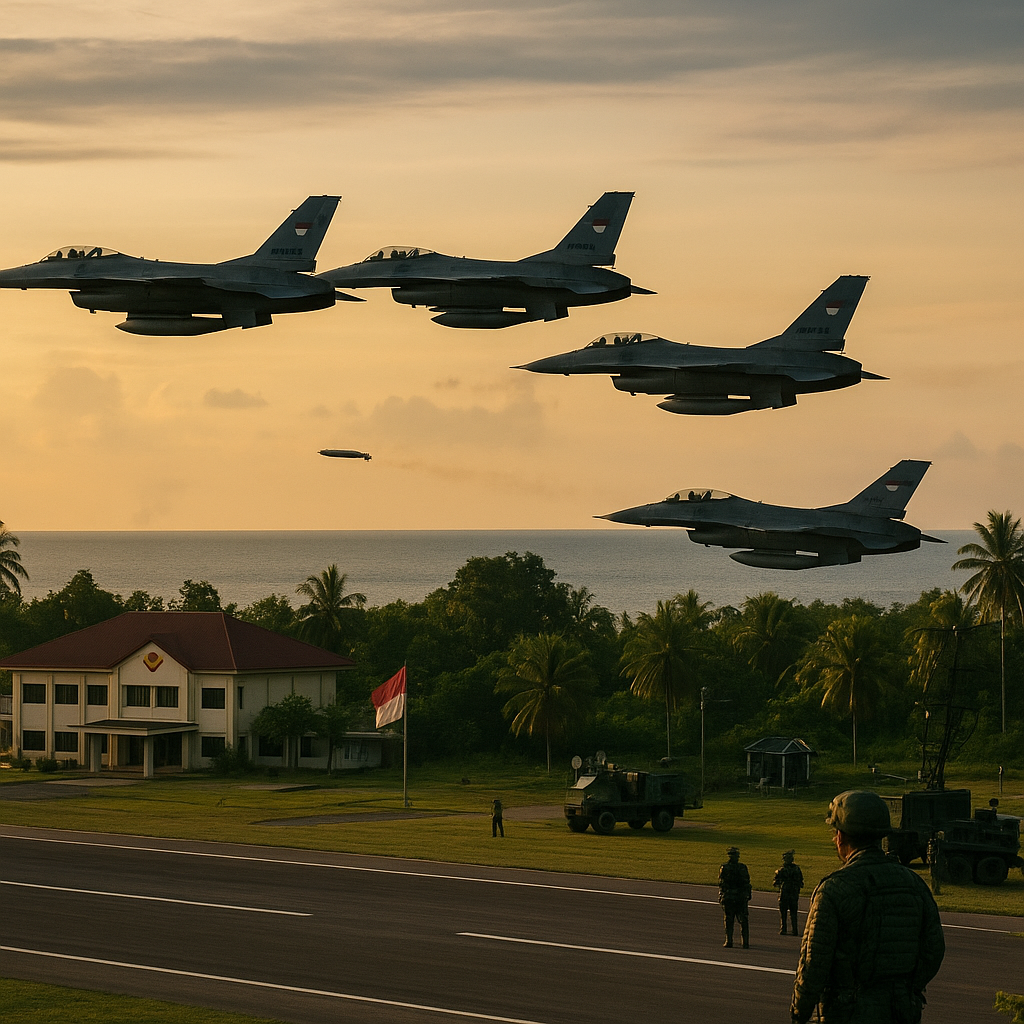 TNI AU Gelar Latihan Serangan Udara dan Pertahanan Sirkuler di Belitung Timur