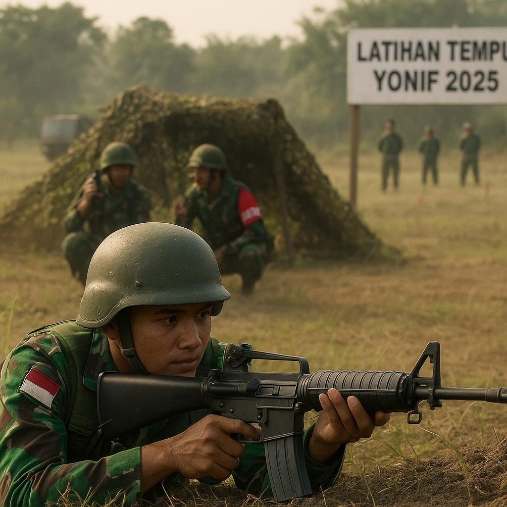 Taktik Penyergapan Statis oleh Infanteri Ringan dalam Latihan Tempur Yonif 2025