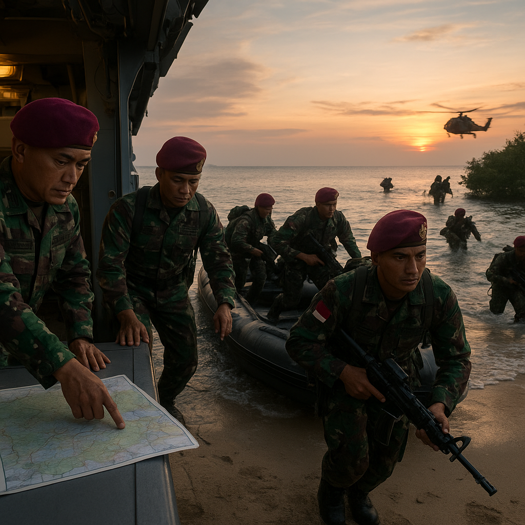 Doktrin Operasi Amphibious Raid Korps Marinir: Dari Pendaratan hingga Penarikan Cepat