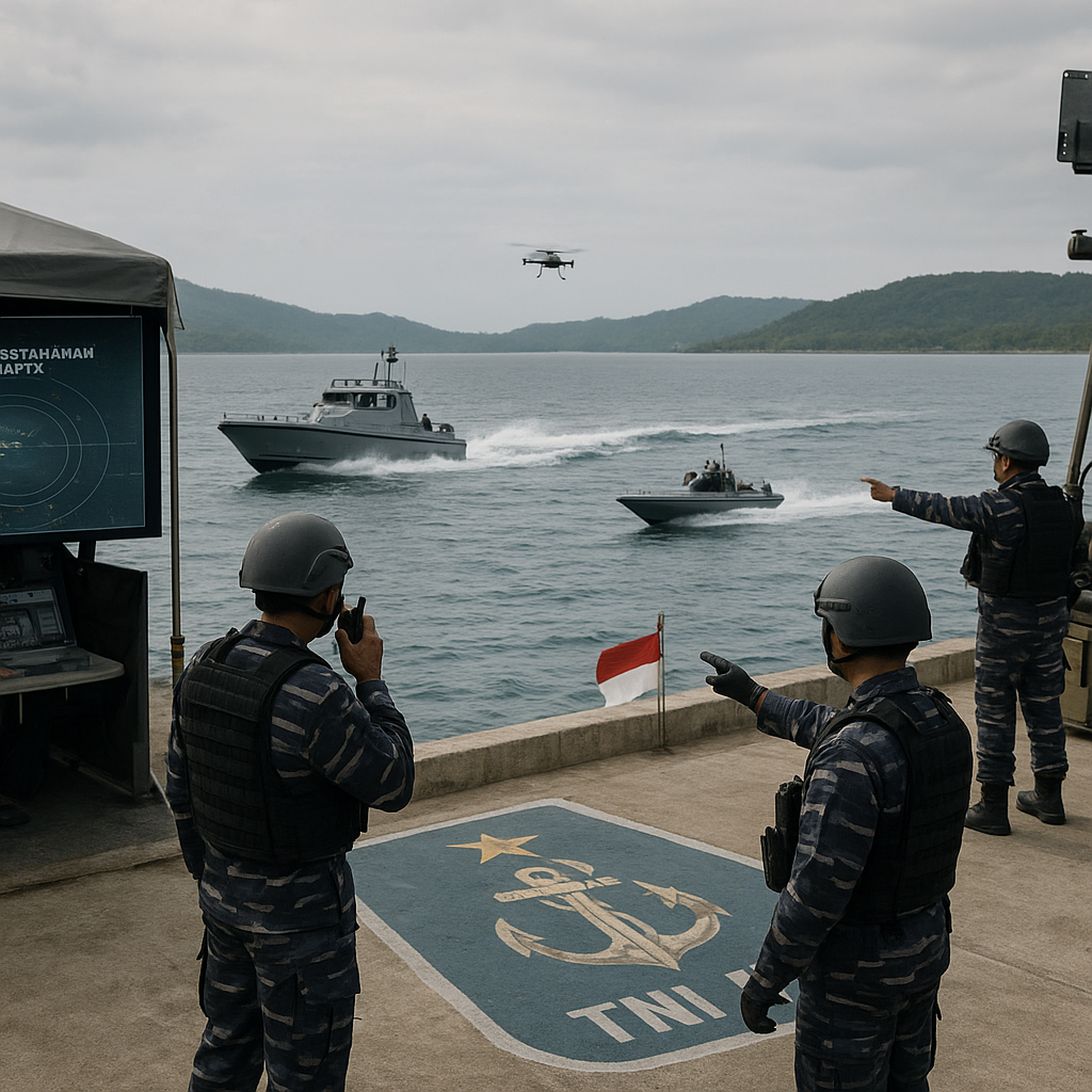 Pangkalan TNI AL di Morotai Gelar Simulasi Pertahanan Pangkalan dari Serangan Asimetris
