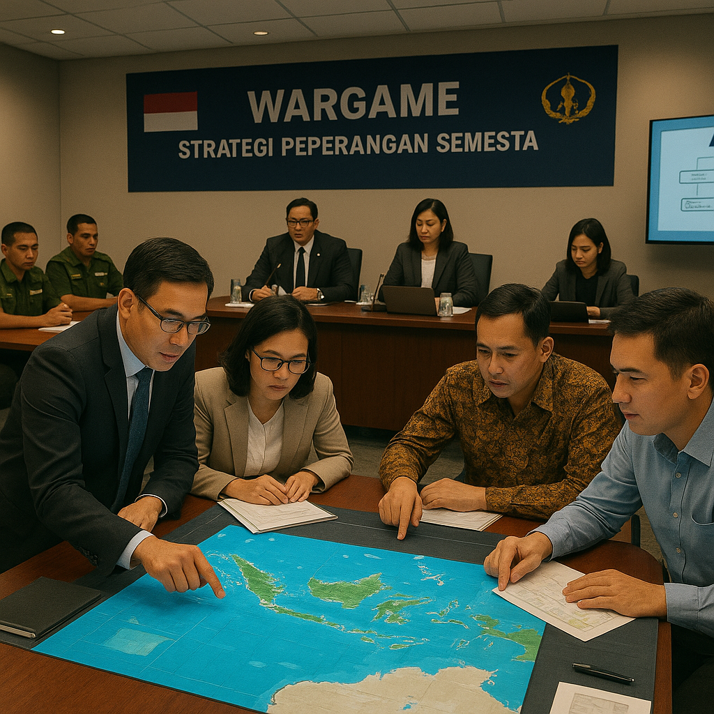 Sekolah Staf dan Komando TNI Gelar Wargame Strategi Peperangan Semesta