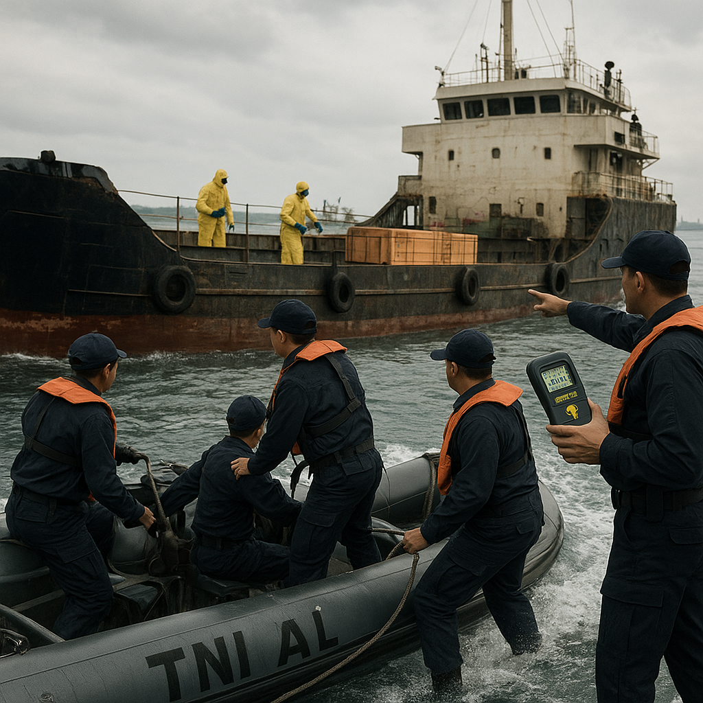 TNI AL Berwenang Penuh Menghentikan Kapal Pelanggar Hukum di Perairan Indonesia