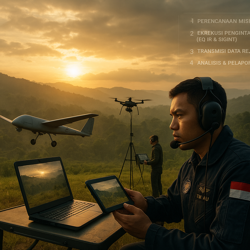 Bedah Taktik Operasi Pengintaian Udara oleh Squadron UAV TNI AU di Papua