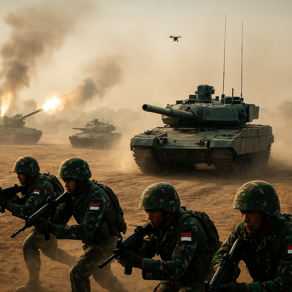 Latihan Combined Arms Maneuver TNI: Integrasi Tank, Infanteri, dan Artileri dalam Skenario Breakthrough