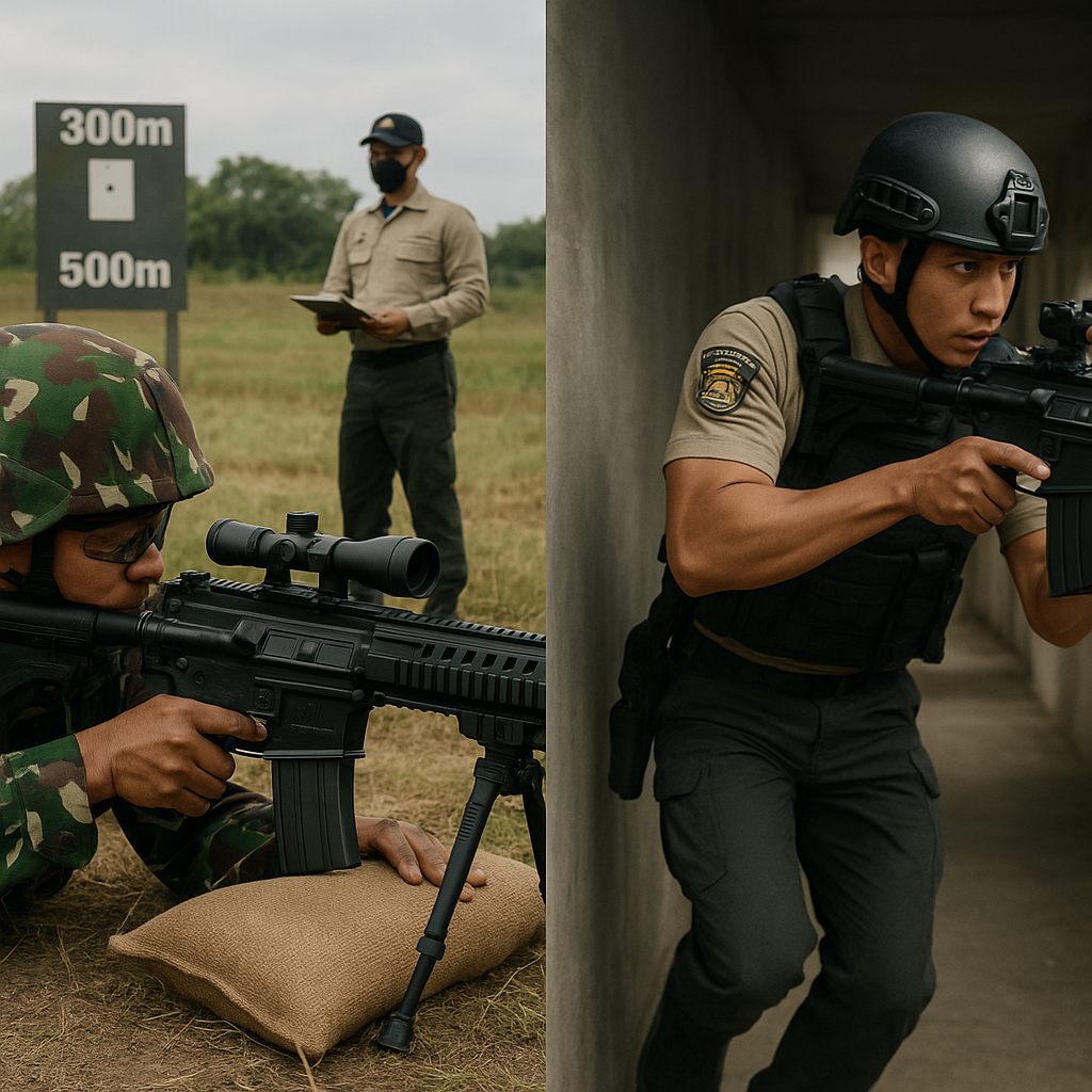 Evaluasi Kinerja Sistem Senapan Serbu SS3-V1 dalam Uji Tembak Jarak Jauh dan CQB