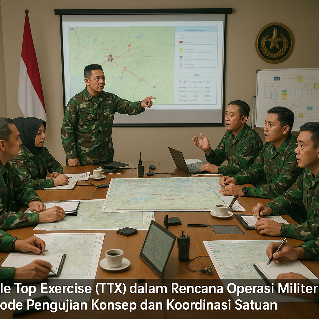 Table Top Exercise (TTX) dalam Rencana Operasi Militer: Metode Pengujian Konsep dan Koordinasi Satuan
