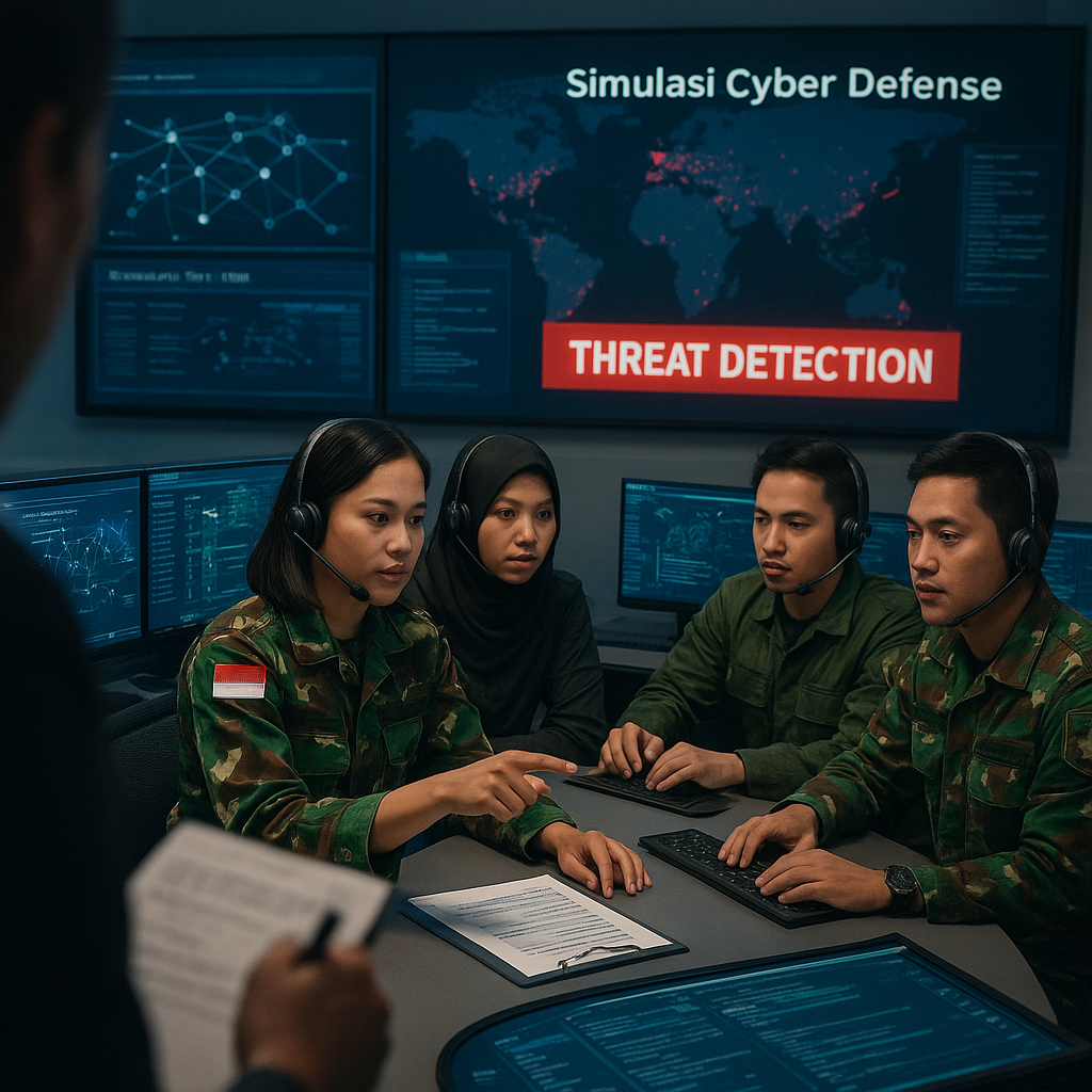 Simulasi Cyber Defense: Prosedur Perlindungan Infrastruktur Militer terhadap Serangan Digital