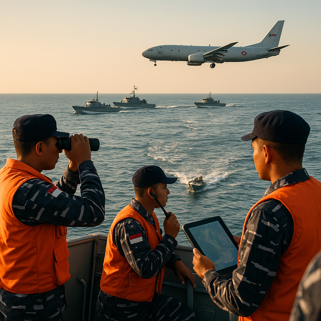 Simulasi Joint Operation: Koordinasi TNI AU dan AL dalam Patroli Maritime Security