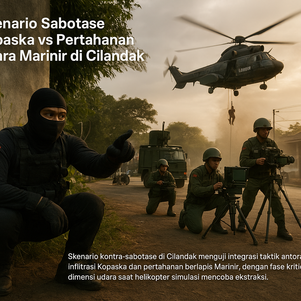 Skenario Sabotase Kopaska vs Pertahanan Udara Marinir di Cilandak