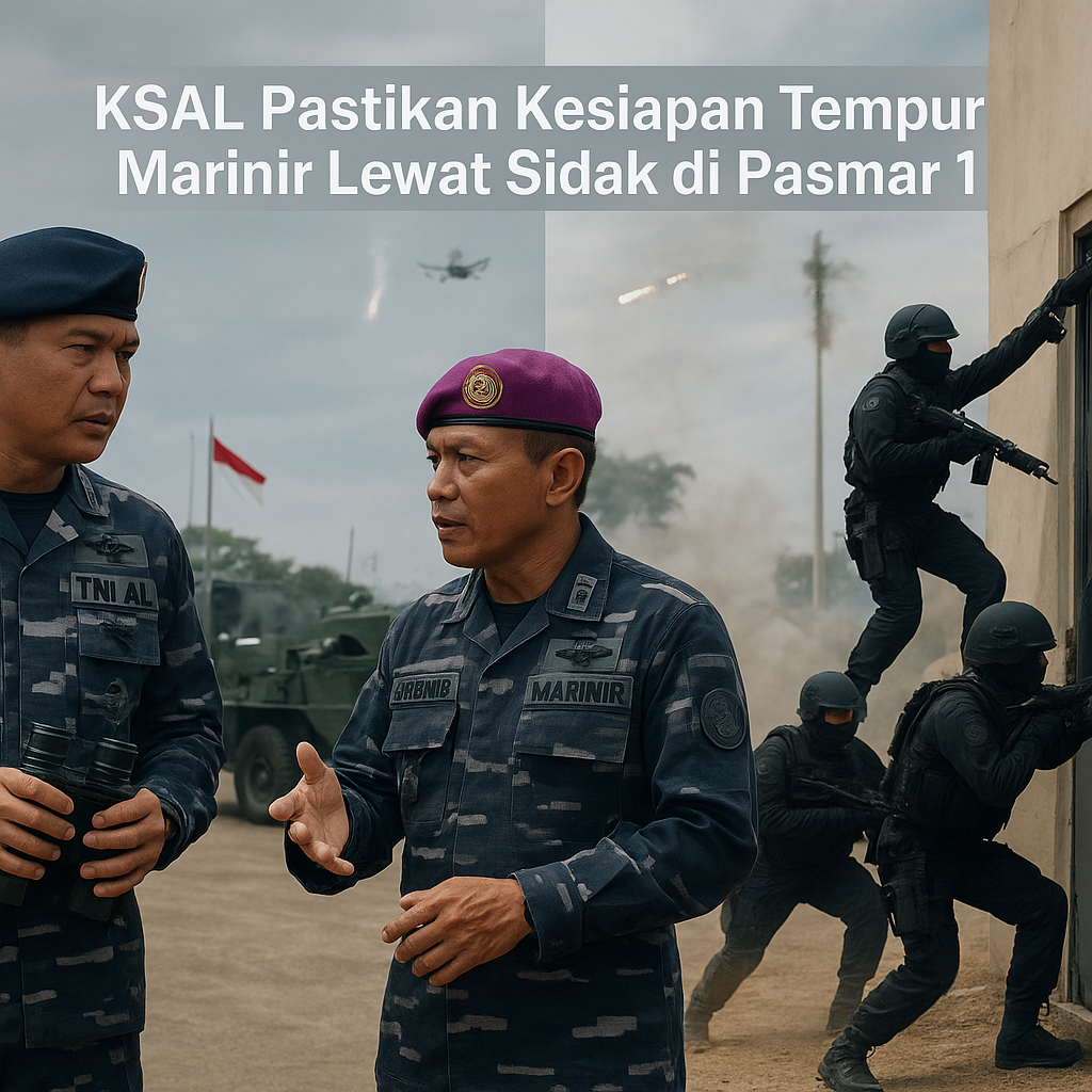KSAL Pastikan Kesiapan Tempur Marinir Lewat Sidak di Pasmar 1