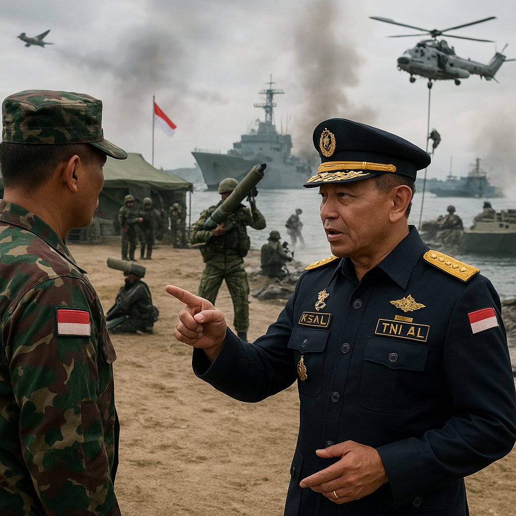 KSAL Sidak Kesiapan Tempur Markas Petarung Marinir