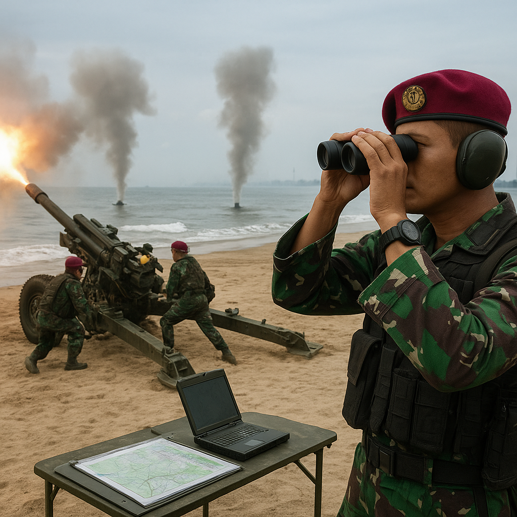 Evaluasi Doktrin Fire Support dalam Latihan Artileri Marinir di Pantai Ancol