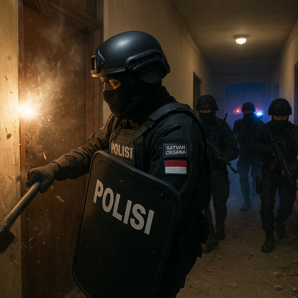 Bedah Taktik Penyelamatan Sandera oleh Satuan Gegana Polri: Prosedur Immediate Action dan Dynamic Entry
