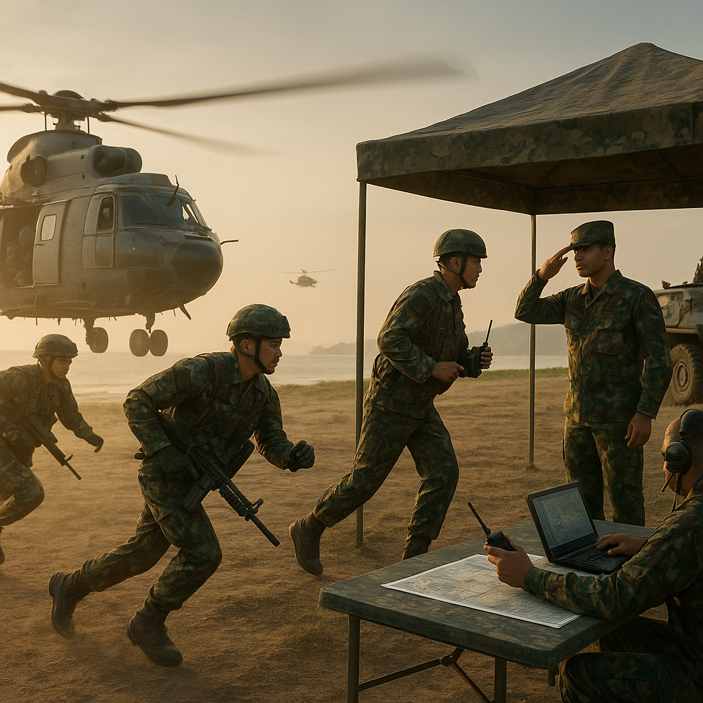 Latihan Komando Terpadu Kogabwilhan I: Prosedur Pengiriman dan Koordinasi Pasukan Cepat (Quick Reaction Force)