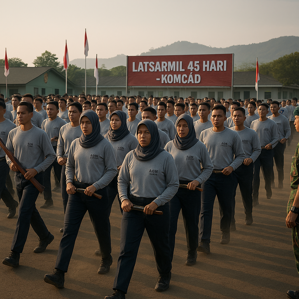 1.773 ASN Jalani Latihan Dasar Militer, Siap Jadi Komcad