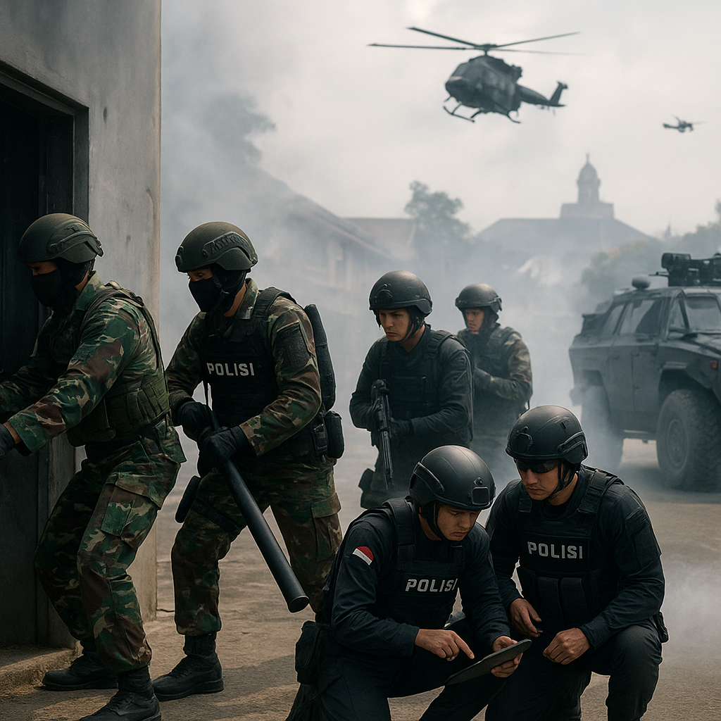 Latihan Tempur Gabungan TNI-Polri: Penerapan Combined Arms dalam Skenario Urban Warfare