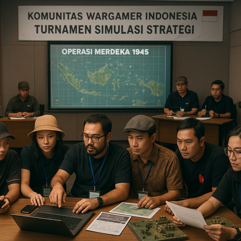 Komunitas Wargamer Indonesia Gelar Turnamen Simulasi Strategi 'Operasi Merdeka 1945' dengan Modding Realistis
