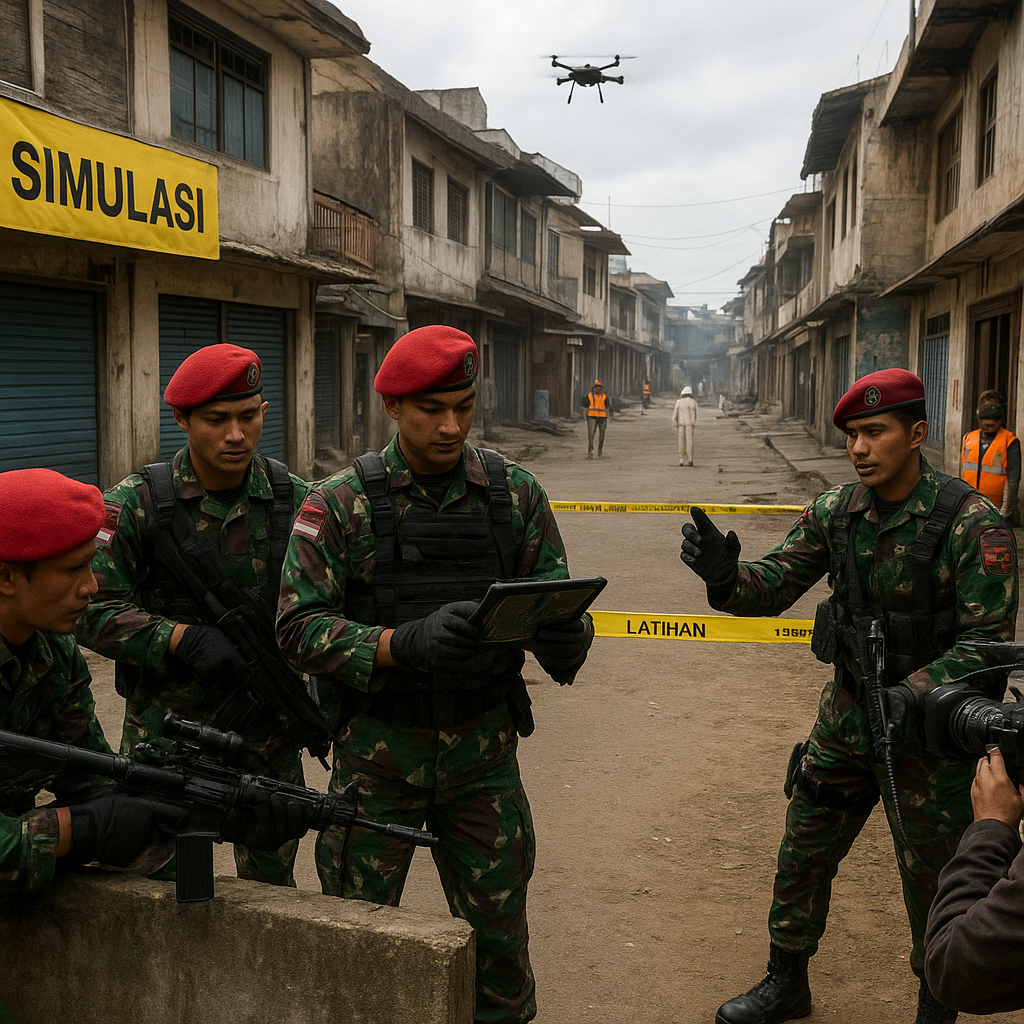 Simulasi Serangan Urban oleh Kopassus: Langkah-langkah Penembakan Jitu dalam Lingkungan Padat