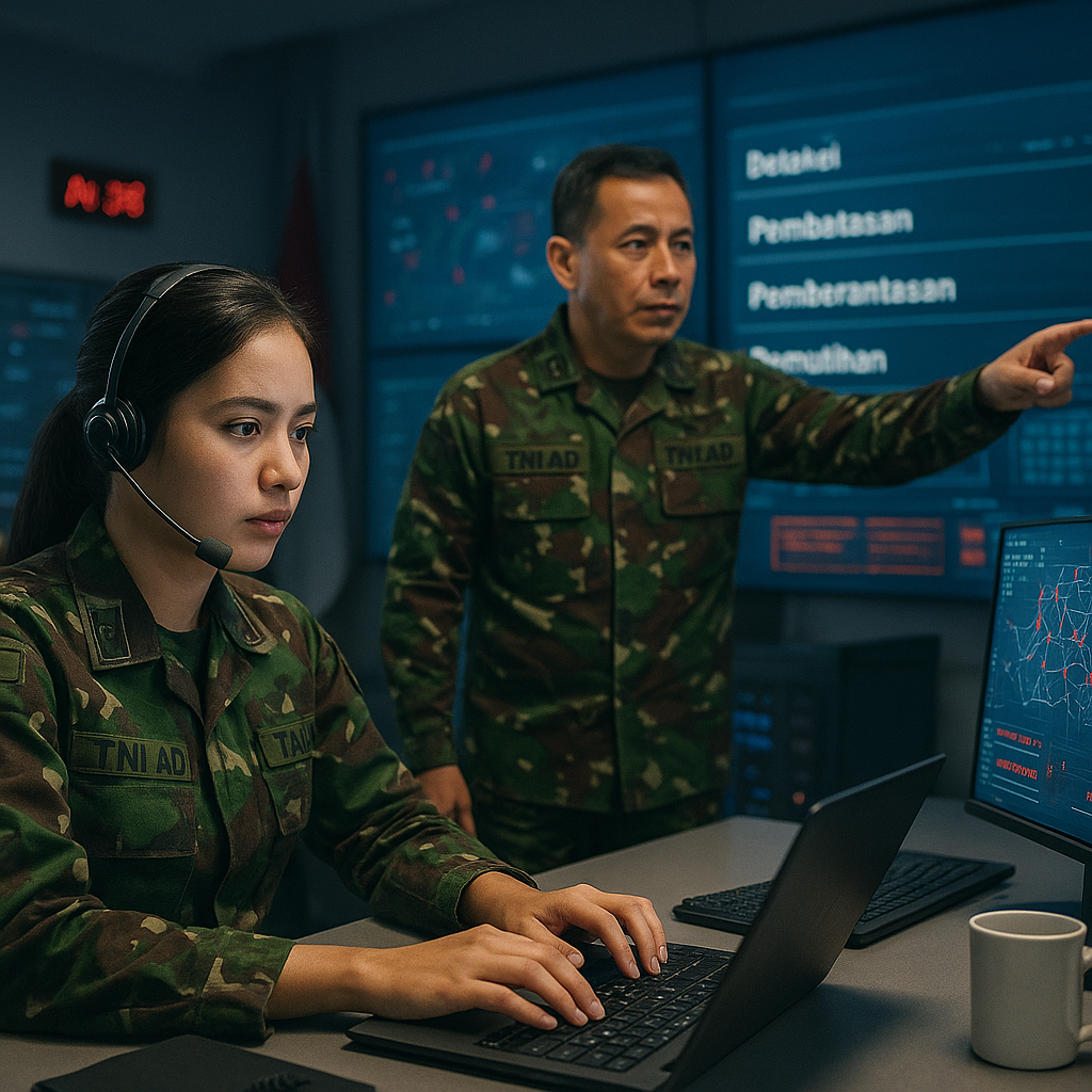 Simulasi Cyber Defense: Tim Sandi TNI AD Latihan Tangkal Serangan Jaringan