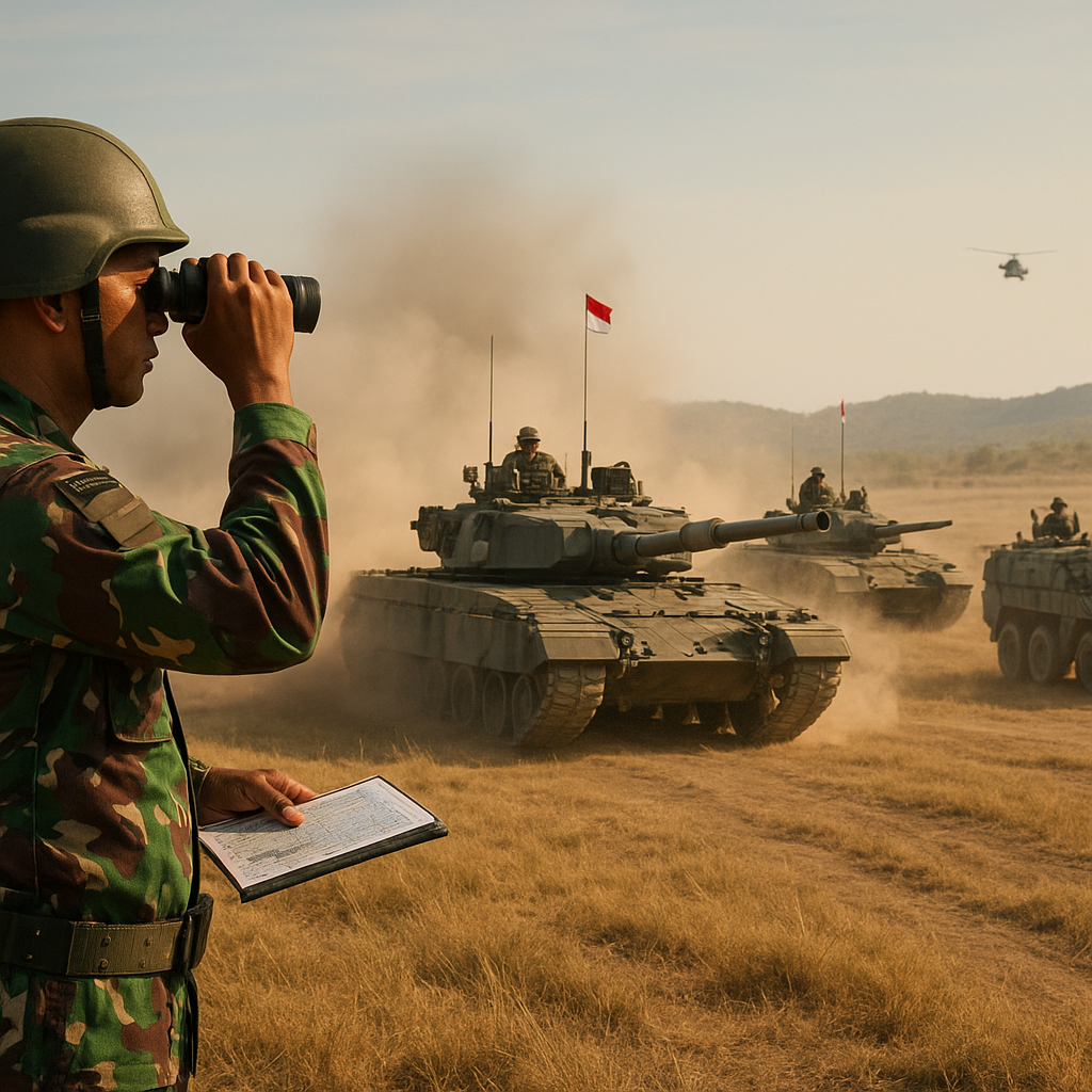 Bedah Taktik Echelon Attack oleh Batalyon Kavaleri TNI AD dalam Latihan Gabungan