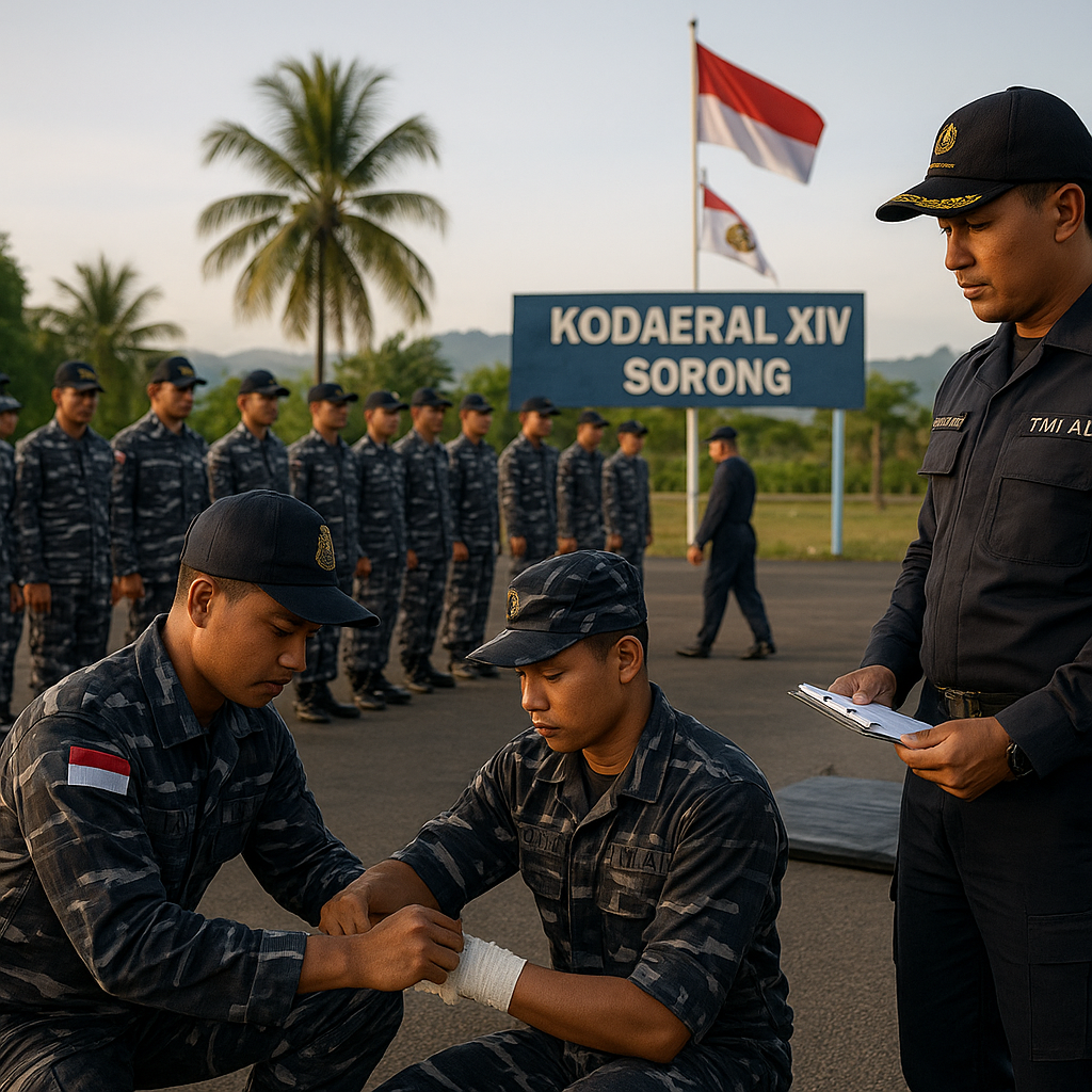 Tingkatkan Profesionalisme Prajurit, Kodaeral XIV Sorong Gelar Latihan Uji Terampil Glagaspur Tingkat I dan II