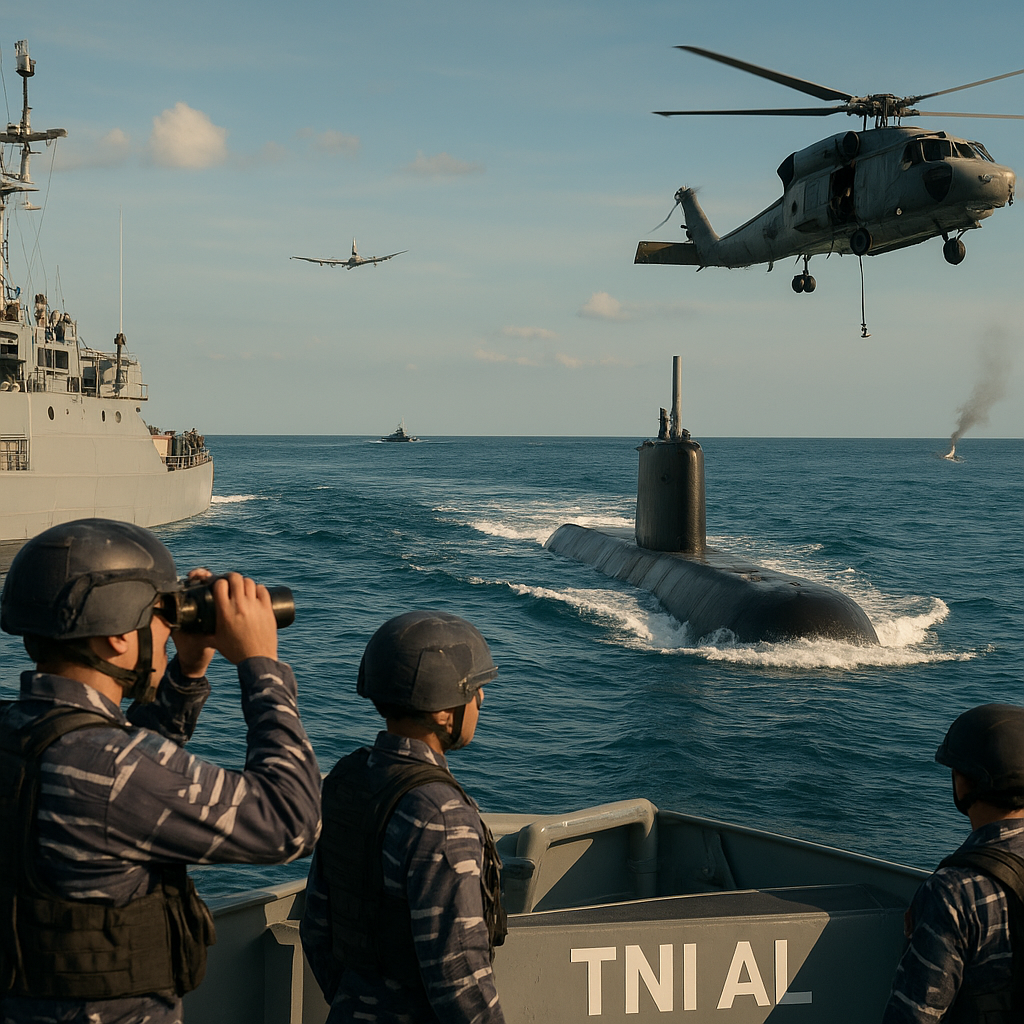 TNI AL Gelar Latihan Operasi Gabungan 'Jala Yudha' di Perairan Laut Jawa, Fokus pada Serangan Kapal Selam