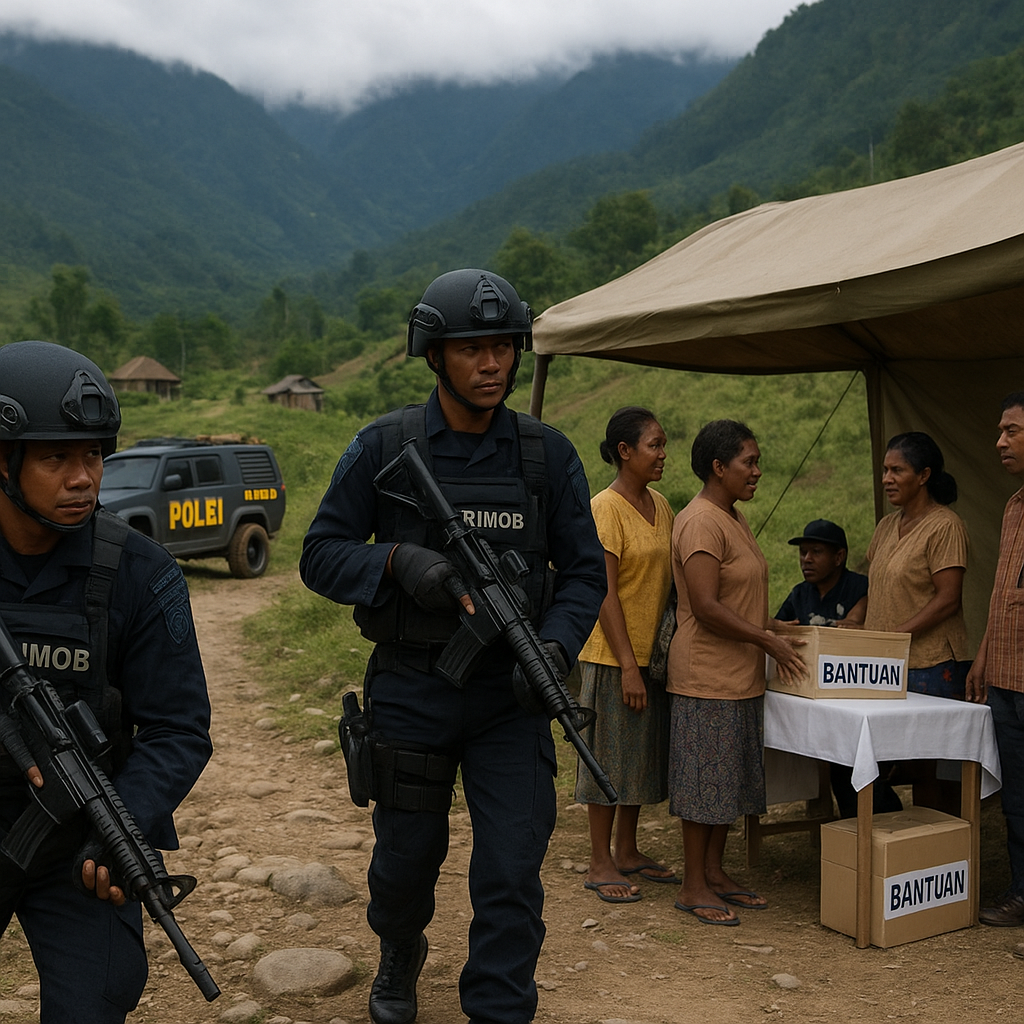 Bedah Taktik Latihan Counter-Insurgency Brimob di Papua: Kombinasi Patroli Tactical dan Civic Mission