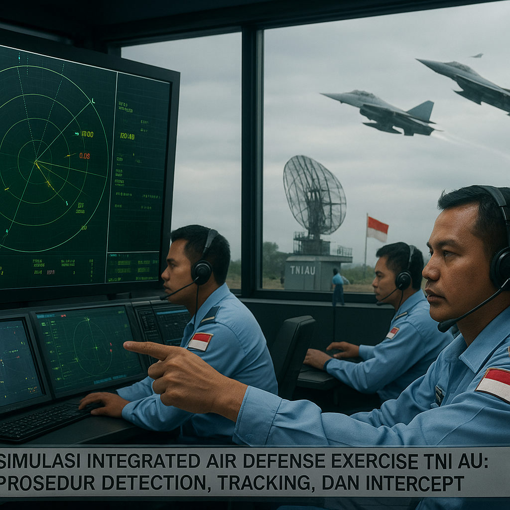 Simulasi Integrated Air Defense Exercise TNI AU: Prosedur Detection, Tracking, dan Intercept