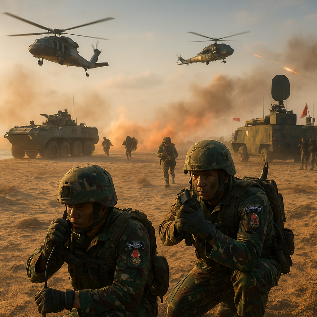 Pasmar 1 Siaga Tempur! Simulasi Serangan Udara-Darat Uji Kesiapan Prajurit Marinir