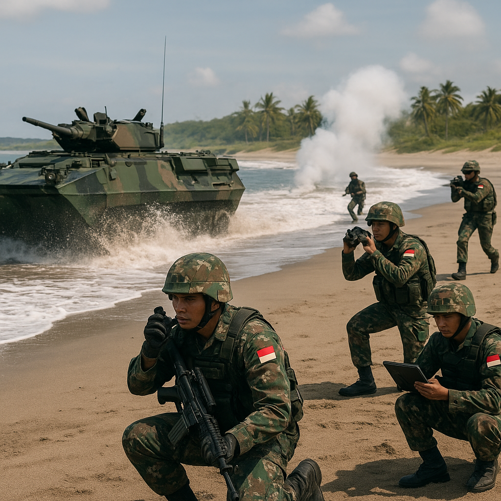 Latihan Yontankfib 2 Mar: Prajurit Marinir Pertajam Kemampuan Serangan di Situbondo