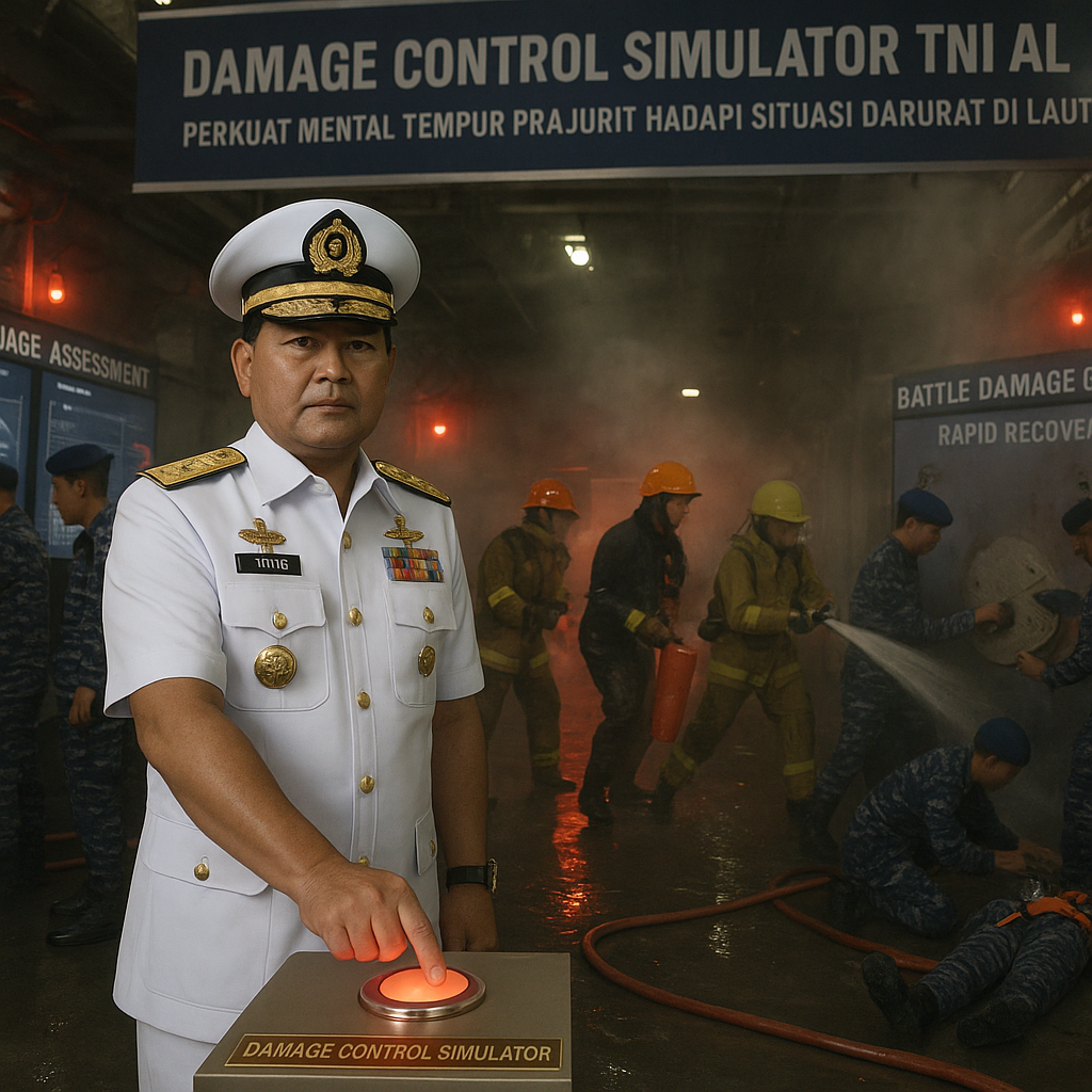 Kasal Resmikan Damage Control Simulator, TNI AL Perkuat Mental Tempur Prajurit Hadapi Situasi Darurat di Laut