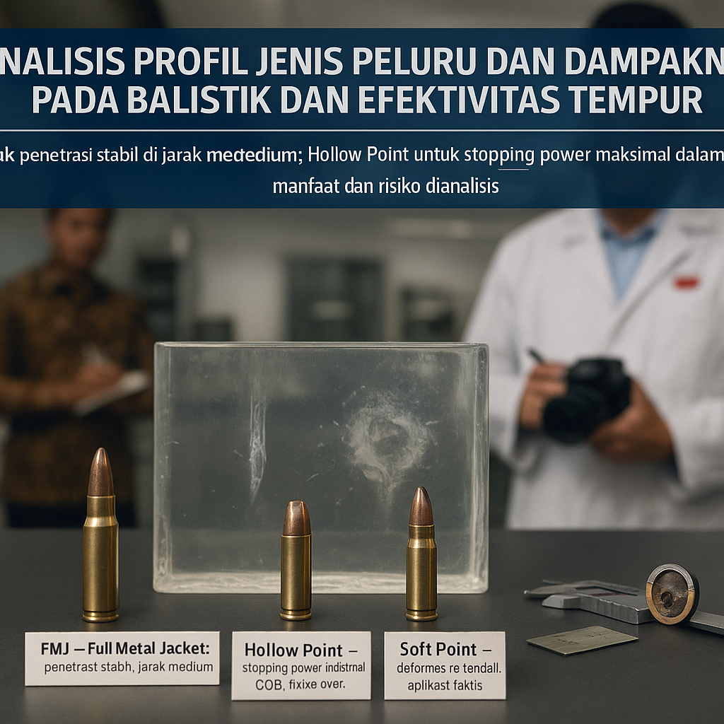 Analisis Profil Jenis Peluru dan Dampaknya pada Balistik dan Efektivitas Tempur