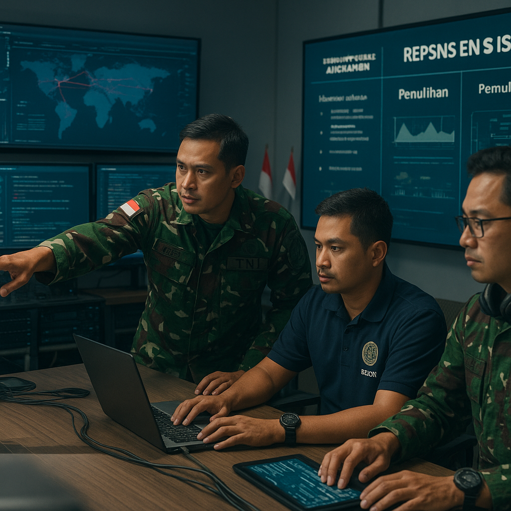Simulasi Cyber Defense Operation oleh BSSN dan TNI dalam Scenario 'Digital Fortress'