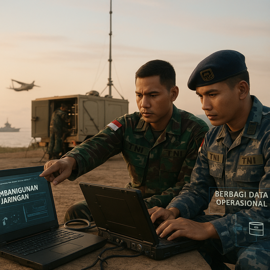 Integrasi Sistem Komunikasi Tactical Data Link dalam Latihan Joint Operation TNI