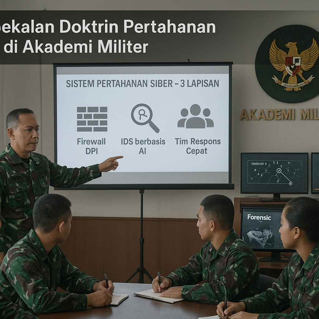 Pembekalan Doktrin Pertahanan Siber di Akademi Militer