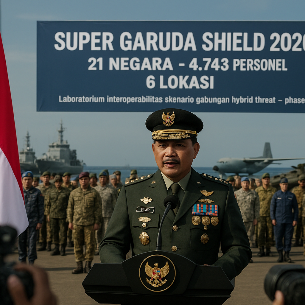 Panglima TNI Buka Super Garuda Shield 2026, 21 Negara Latihan di 6 Lokasi