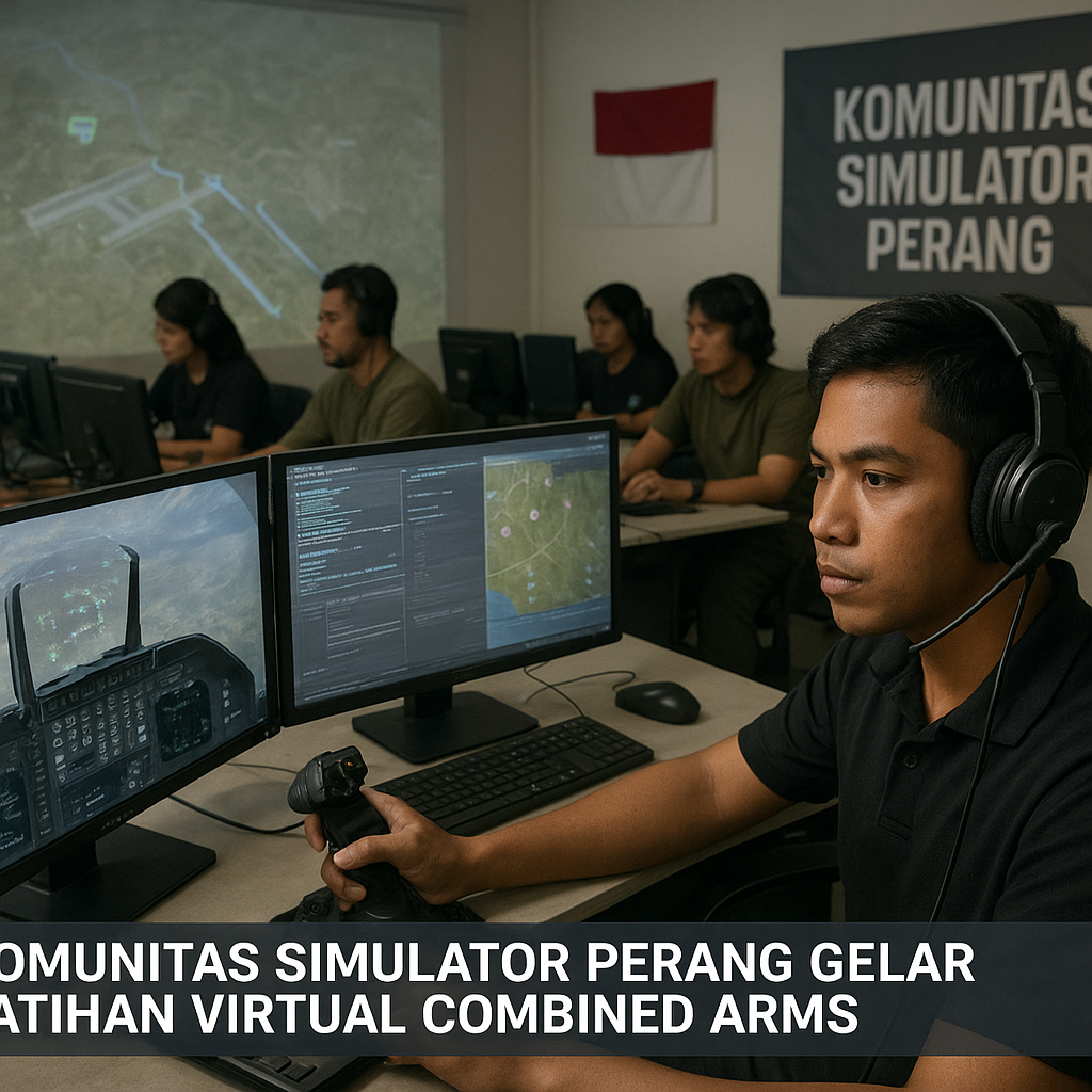 Komunitas Simulator Perang Gelar Latihan Virtual Combined Arms