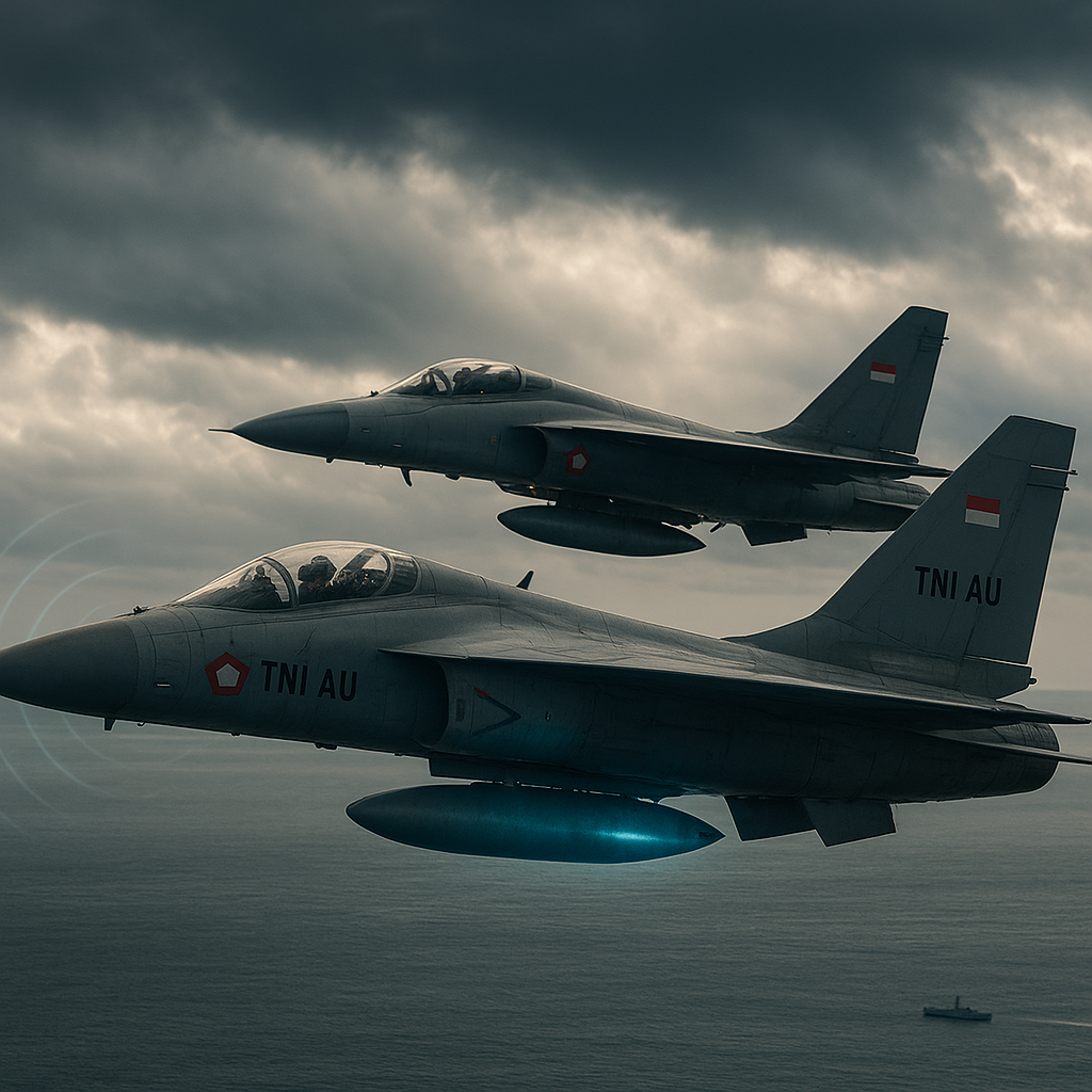 Penerbangan TNI AU Simulasi Electronic Warfare (EW) dalam Latihan Penetrasi Radar