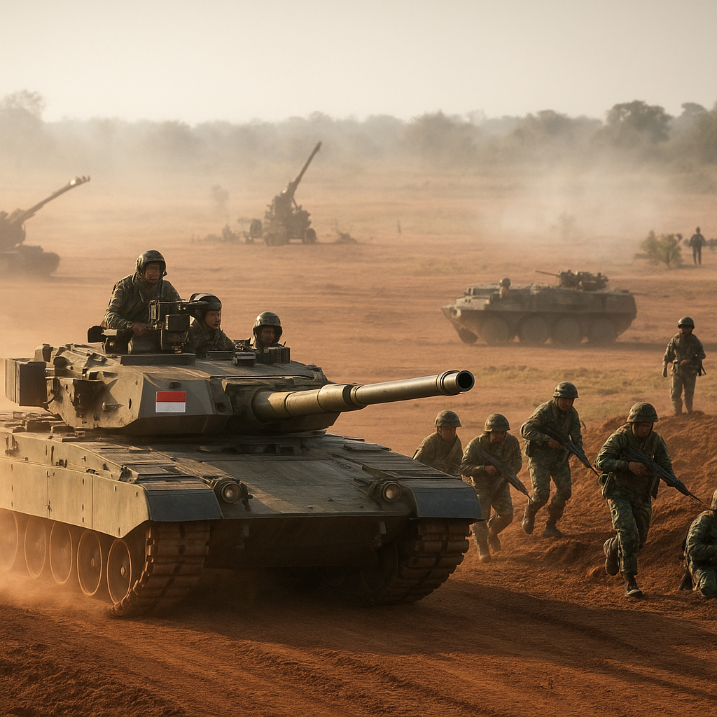 Bedah Manuver Combined Arms: Integrasi Tank, Infantry, dan Artillery dalam Latihan Puslatpur