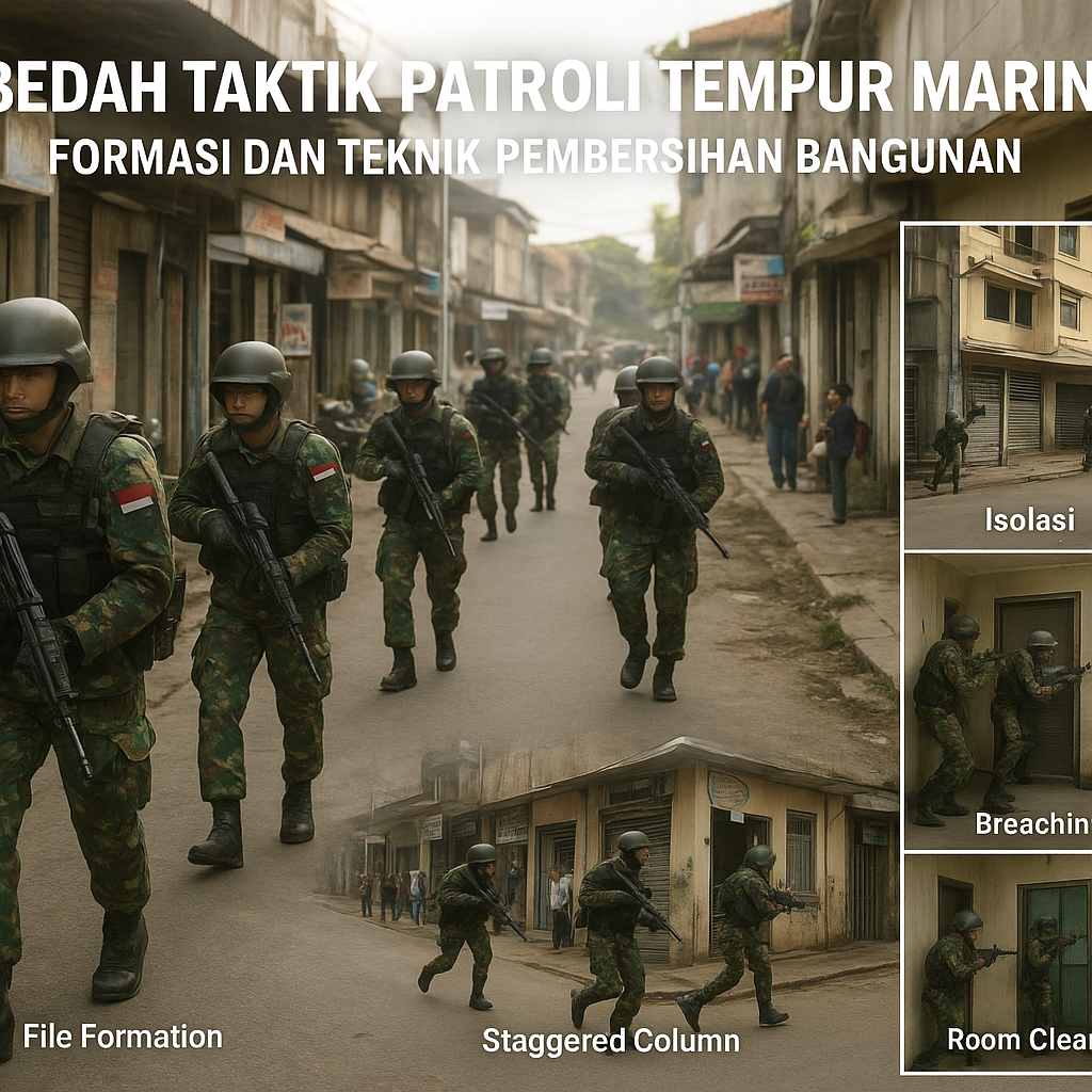 Bedah Taktik Patroli Tempur Marinir: Formasi dan Teknik Pembersihan Bangunan
