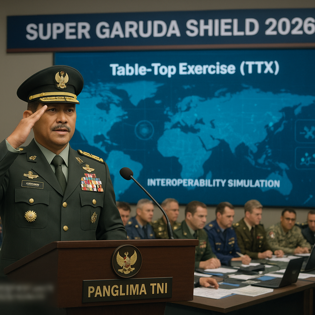 Panglima TNI Buka Super Garuda Shield 2026 dengan Fokus Interoperabilitas dan Tantangan Keamanan Kawasan