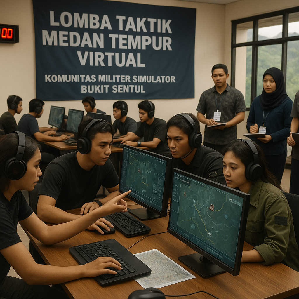 Komunitas Militer Simulator Bukit Sentul Gelar Lomba Taktik Medan Tempur Virtual