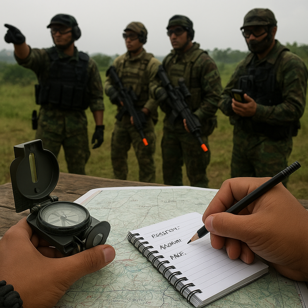 Komunitas Airsoft Semarang Gelar Latihan Navigasi Darat: Prosedur Azimuth, Pace Count, dan Laporan Posisi