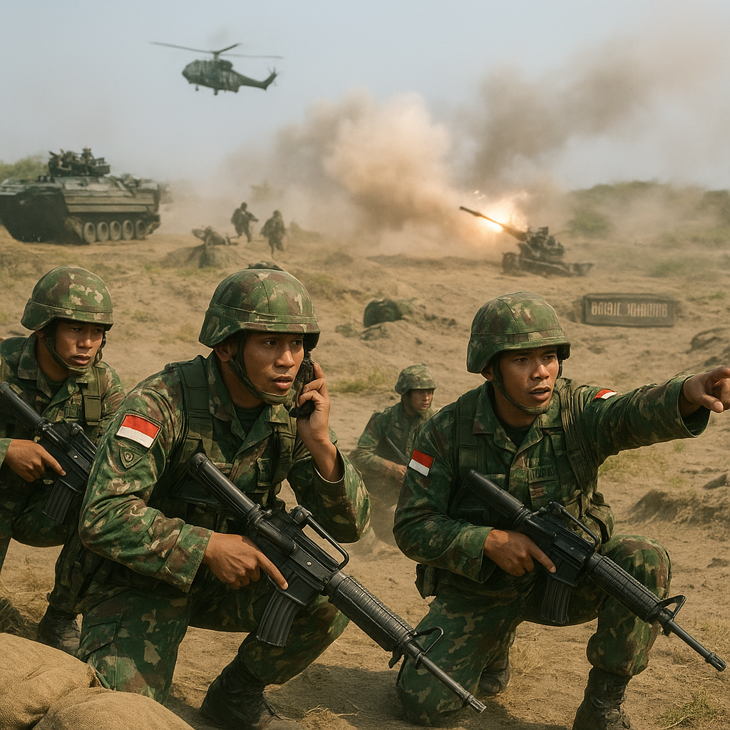 Latihan Tempur Integratif Brigade Infanteri 1 Marinir di Asembagus Situbondo