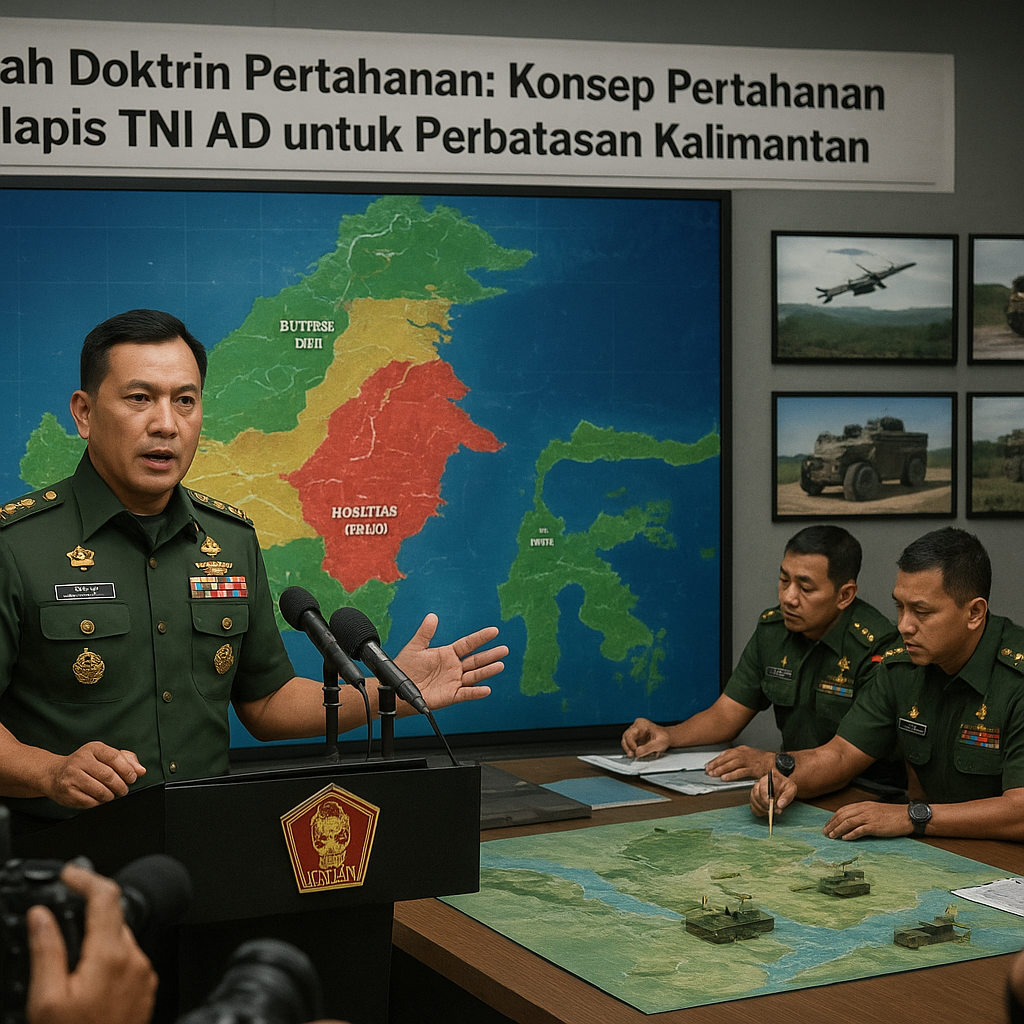 Bedah Doktrin Pertahanan: Konsep Pertahanan Berlapis TNI AD untuk Perbatasan Kalimantan