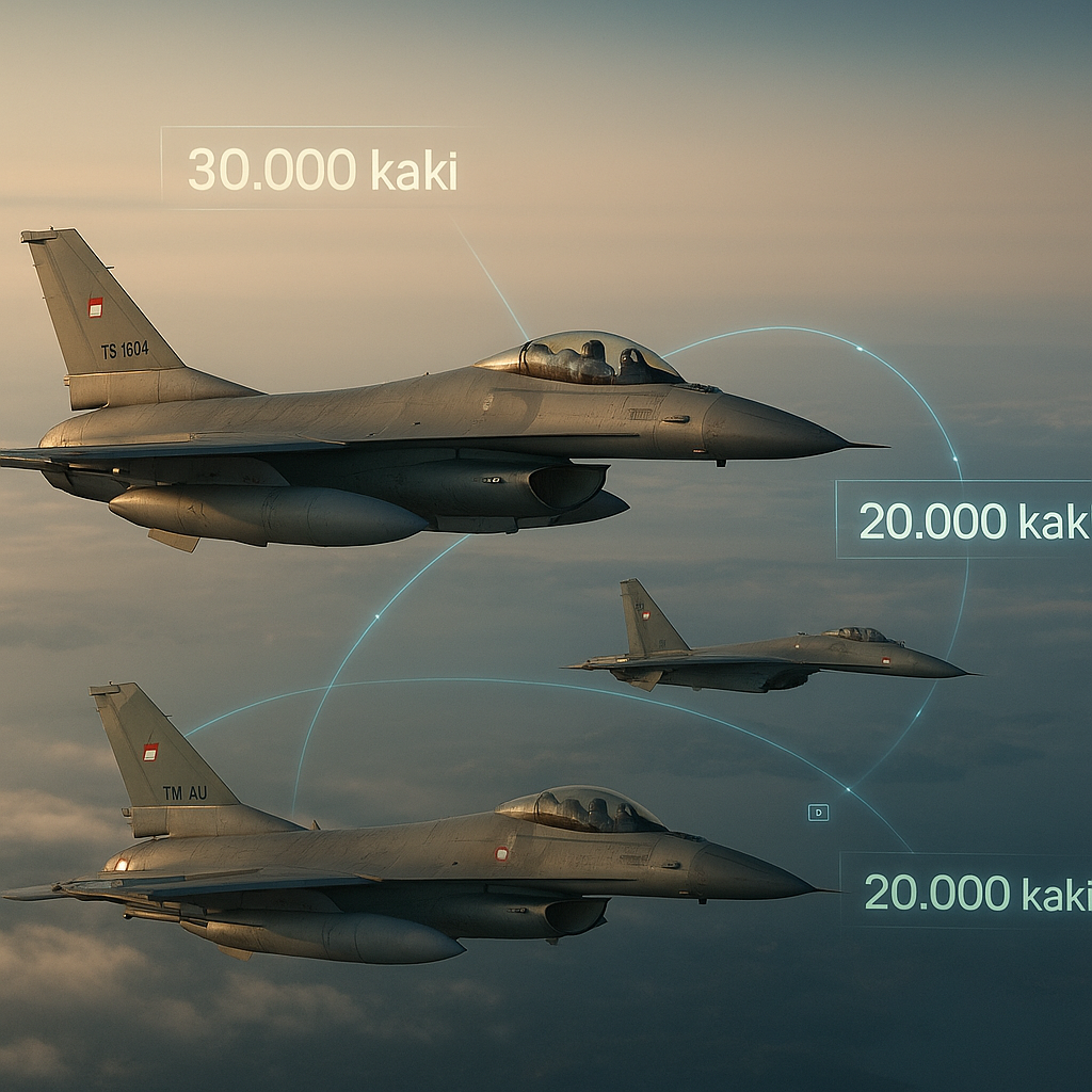 Bedah Taktik: Cara TNI AU Mengintegrasikan Pesawat Tempur F-16 dan Sukhoi dalam Formasi